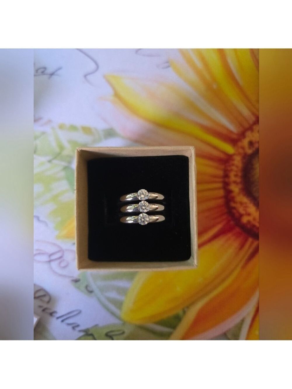 Speidel Stainless Steel CZ Triple Band Ring - Picture 8 of 9
